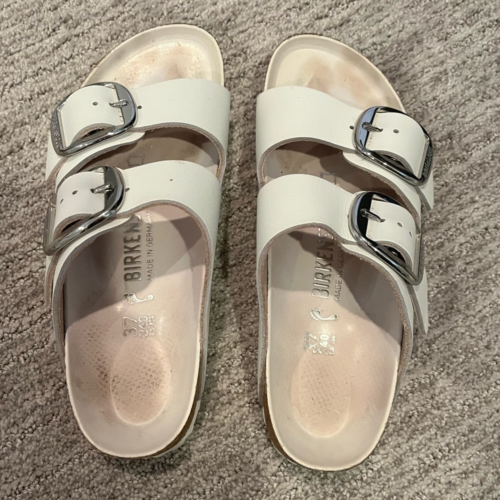White Birkenstock Sandals